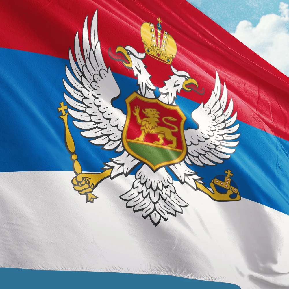 Kingdom of Montenegro Flag 3ft x 5ft Polyester Banner Flying 90* 150cm Double Penetration Custom Outdoor Indoor Fine Sewing