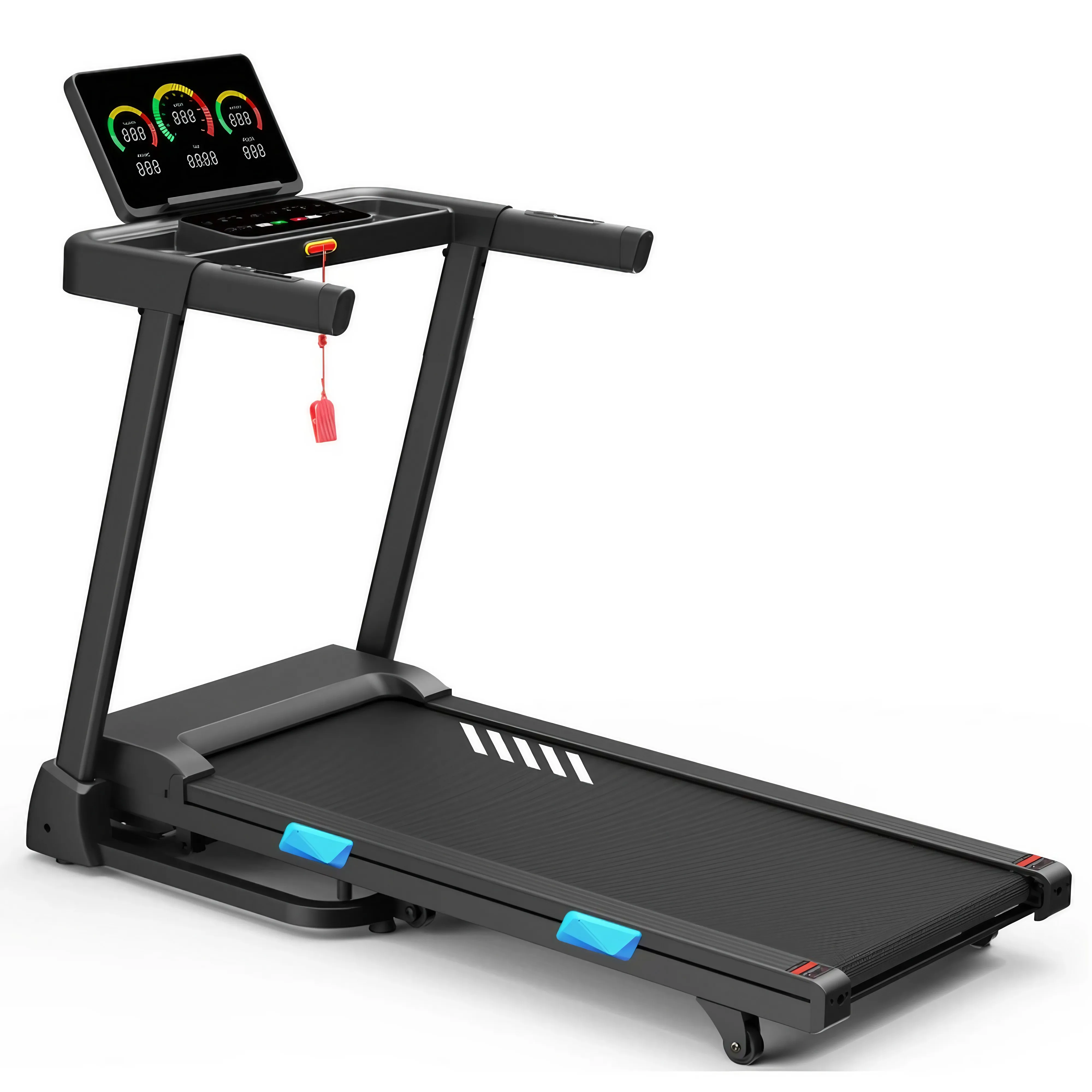 Quiet and Reinforced Cushioning for Home Use Foldable Treadmill with Automatic Incline for Homepromote sales
