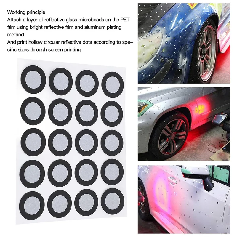3D Scanning Markers, 200 Pcs 3D Tracking Dots, 12Mm ID 19Mm OD, High Reflective Reference Point Marker
