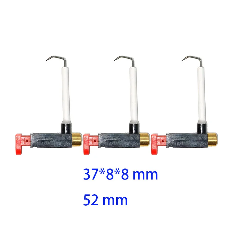 3 Stuks Gaskachel Reparatie Onderdelen Cassette Oven Kachel Keramische Piëzo Ontsteker 37*8*8Mm/Lang 52Mm Porseleinen Buis Ontsteker