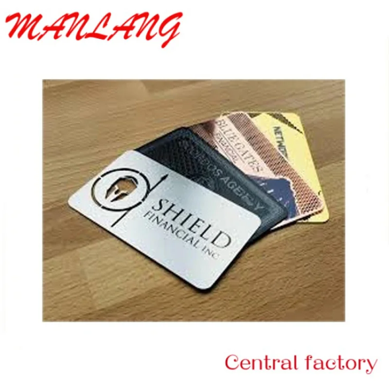 

CustomLa Dign Personalized Pink Rfid etal Busins Card Rose Gold