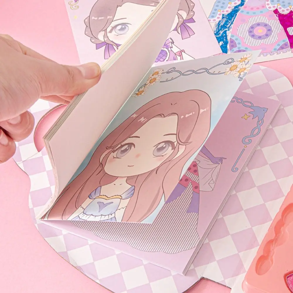 

Album Journal Make Your Own Princess Sticker DIY Scrapbooking Hand Account Little Girl Makeup Outfit Stickers Personalized
