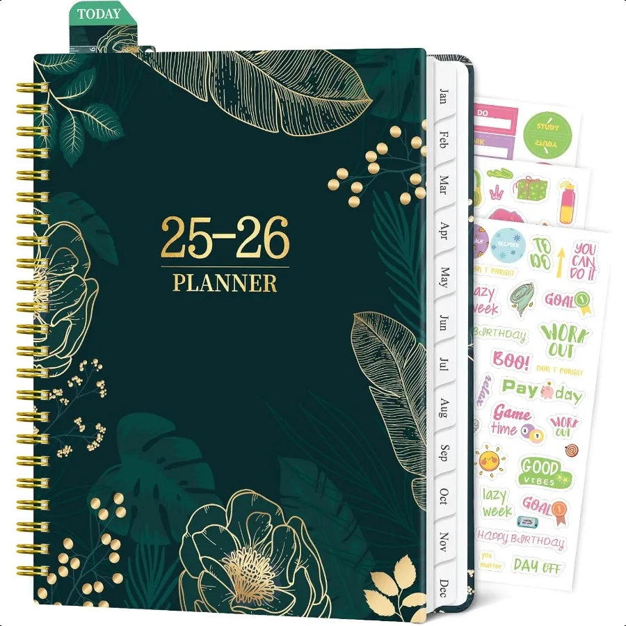 

20252026 Planner Weekly and Monthly Jul 2025 Jun 2026 6.5 x 8.8 Academic Planner with Tabs Hardcover Agenda Planners with Spira