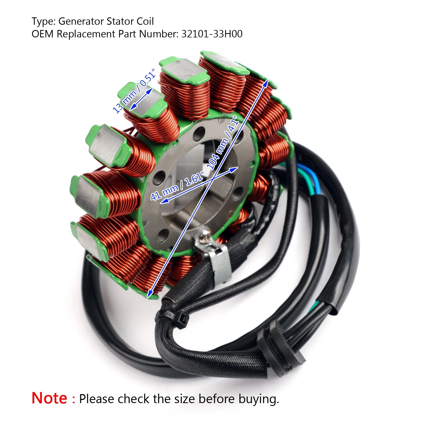 Artudatech Magneto Generator Stator Coil for Suzuki LTZ 400 Quadsport Z400 2009 2012-2016