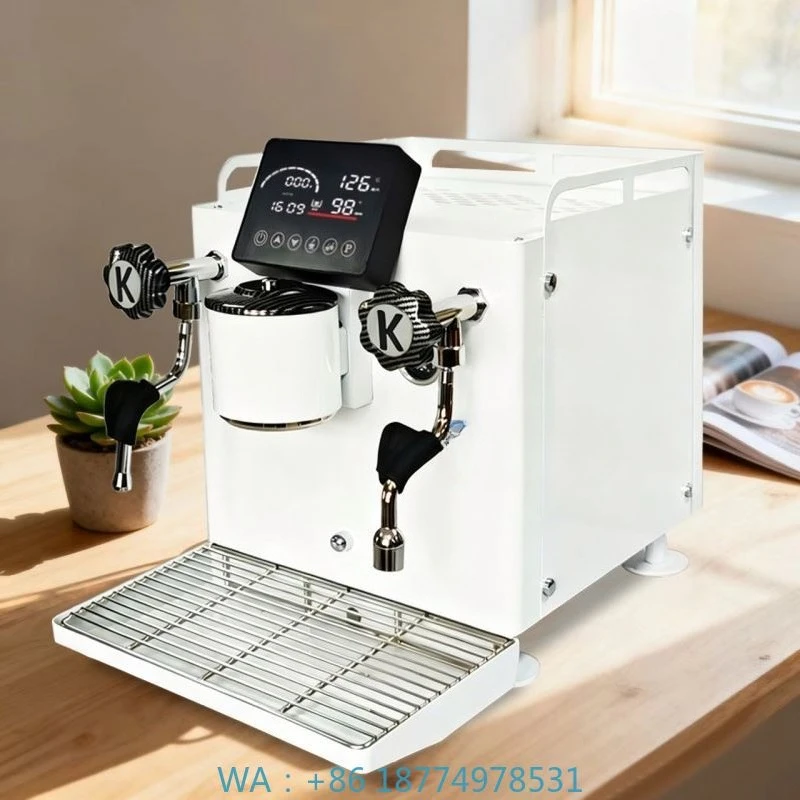 

Boiler with Semi-automatic Milk Steamer 9 Bar High-Pressure Touchscreen Coffee Machine, Single