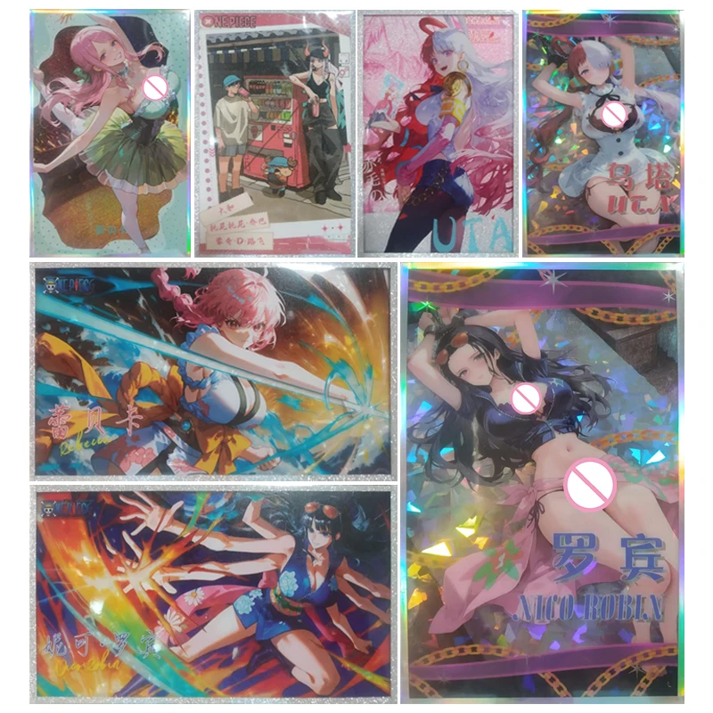 Anime Een Stuk Nico Robin Yamato Uta Rebecca Sieraden Bonney Wortel Collectible Kaarten Kerst Verjaardagscadeautjes Kinderspeelgoed