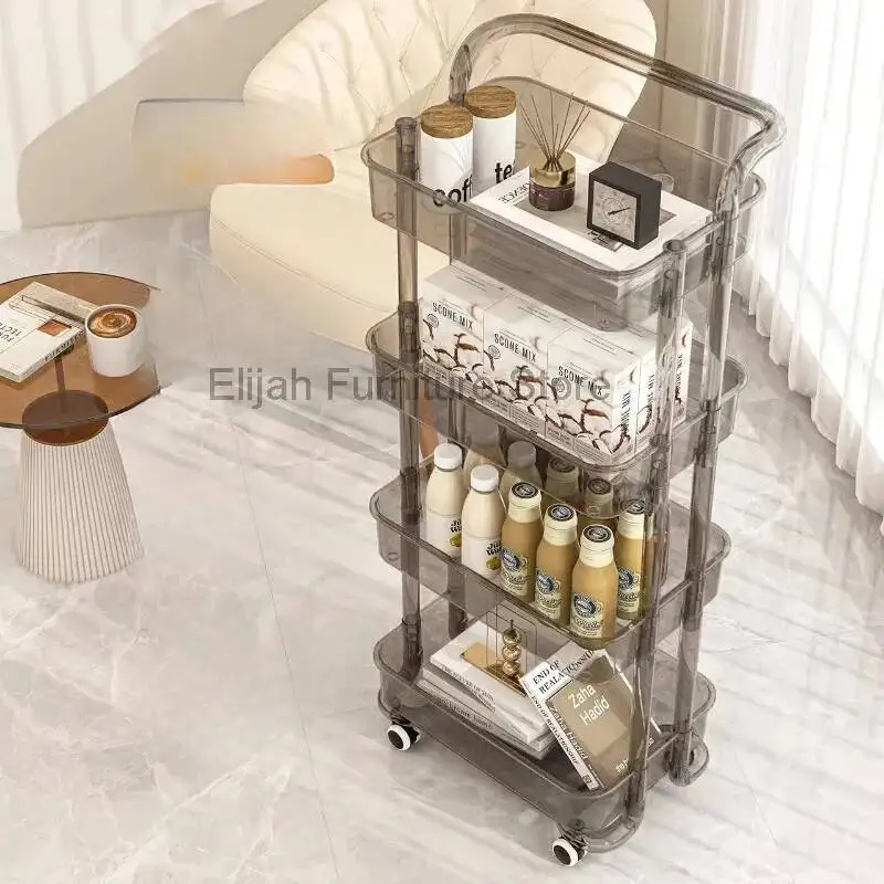 

Cosmetic Hairdresser Salon Trolley Black Tea Dressing Floor Salon Trolley Serving Market Friseur Rollwagen Beauty Furniture Fg19