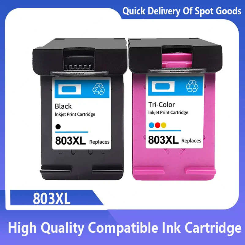 

For HP803 803XL Ink Cartridge for HP 803 Compatible for HP Deskjet 1112 2132 1111 2131 Officejet 3830 4650 4652 Printer