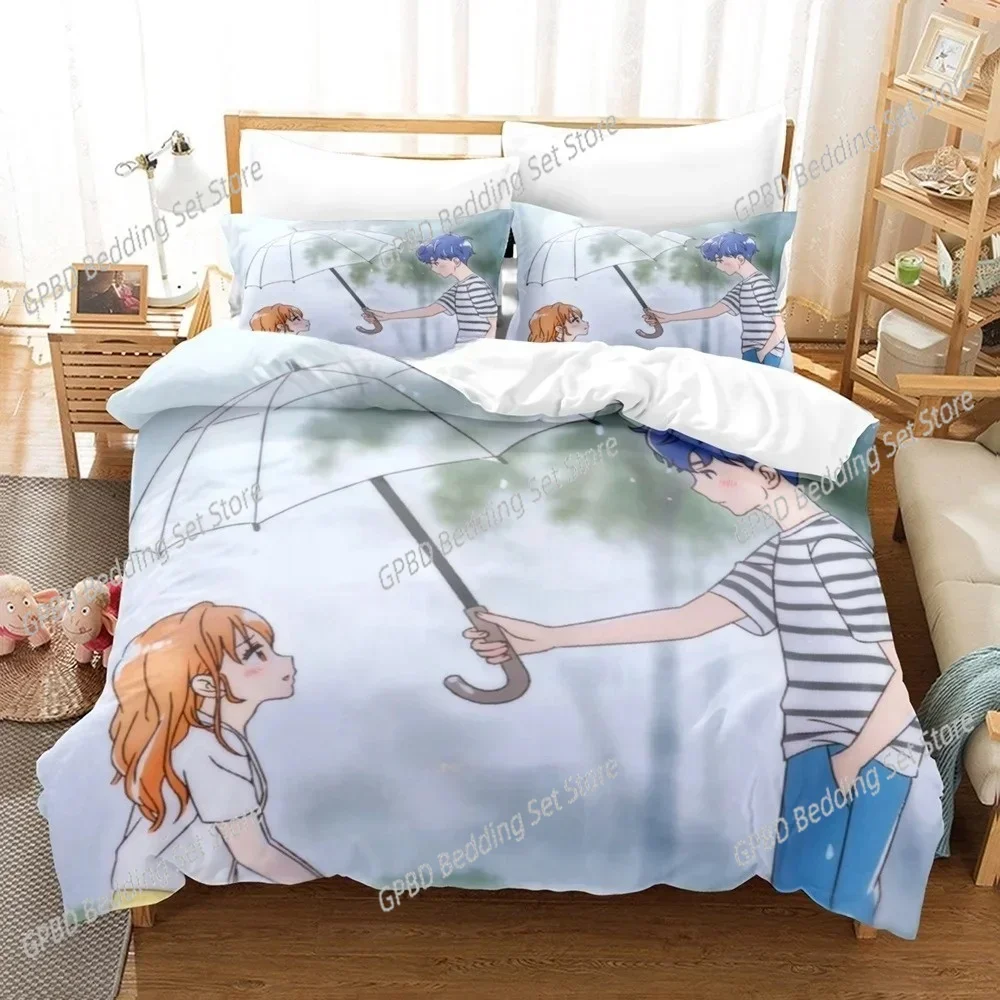 Anime A Day Before Us 3D NEW Duvet Cover Pillowcase Bedding Set Adult Boy Girl Bedroom Decoration Children Single Double Large