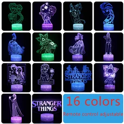 Frozen Princess 3D Visual Lamp Anna Elsa Figurine Tinker Bell LED Night Light USB charging Bed Room Decoration Birthday Gift