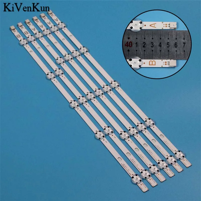 

6CPS/Set New TV's LED Lamp Bars For Toshiba 49L2863DAT 49L2863DG 49L3653DB 49L3658D 49L3753DB 49L3863DB Backlight Strips Bulbs