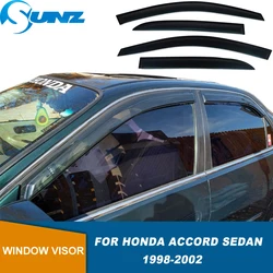 Side Window Deflectors For Honda Accord Sedan 1998 1999 2000 2001 2002 Car Window Visors Sun Rain Guards Deflectors
