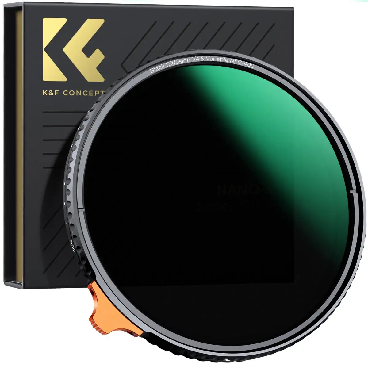 K&F Concept 67mm Multifunction Variable ND2 ND400 Black Pro Mist 1/4 Filter 49mm 52mm 55mm 58mm 62mm 72mm 77mm 82mm