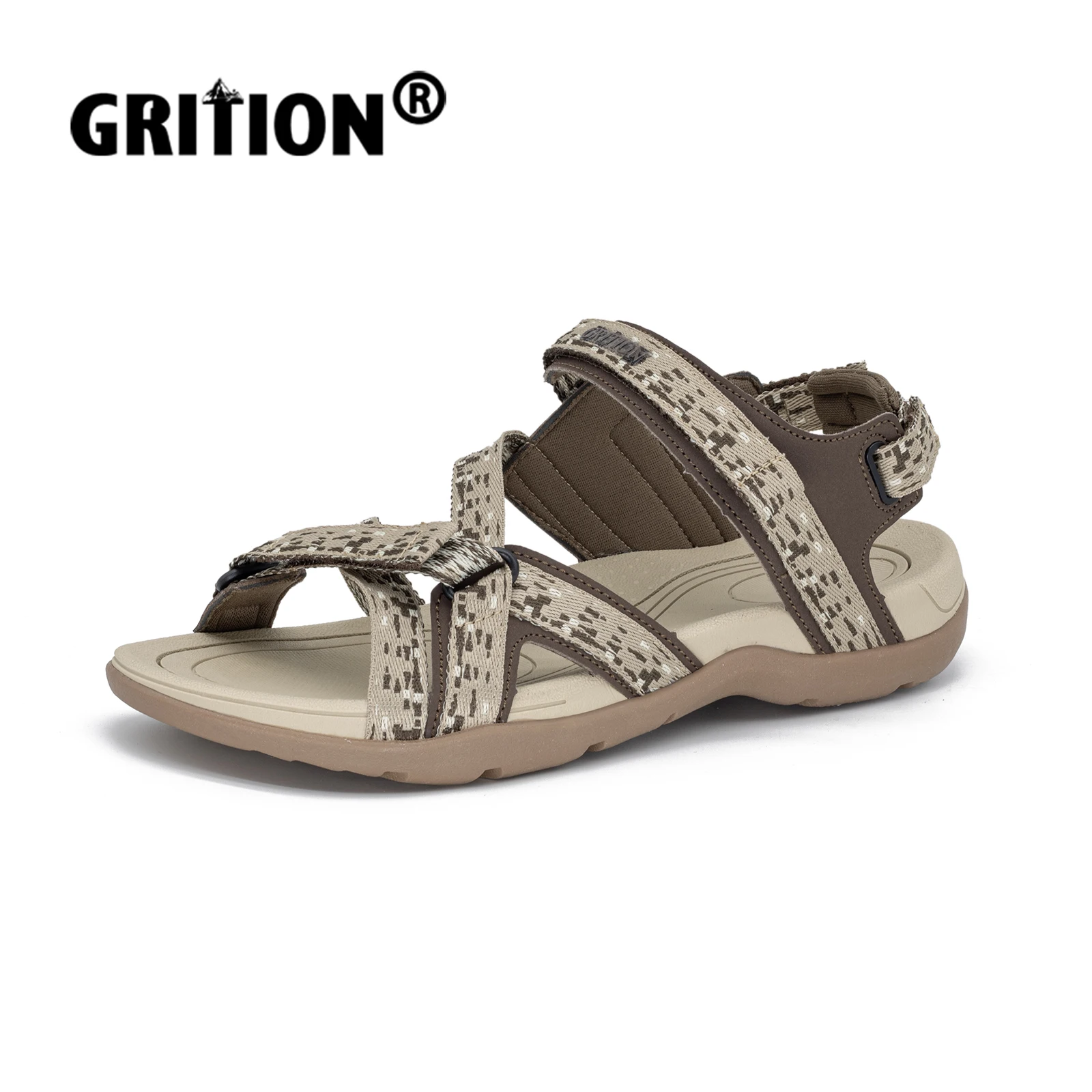 

GRITION Hiking Sandals for Women Comfortable Summer Sports Walking Sandals Lightweight Waterproof Athletic Beach Water Sandals