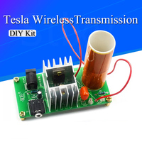Mini Music Tesla Coil Plasma Speaker Tesla Wireless Transmission DIY Coil Kit Drop Shipping Support 10166