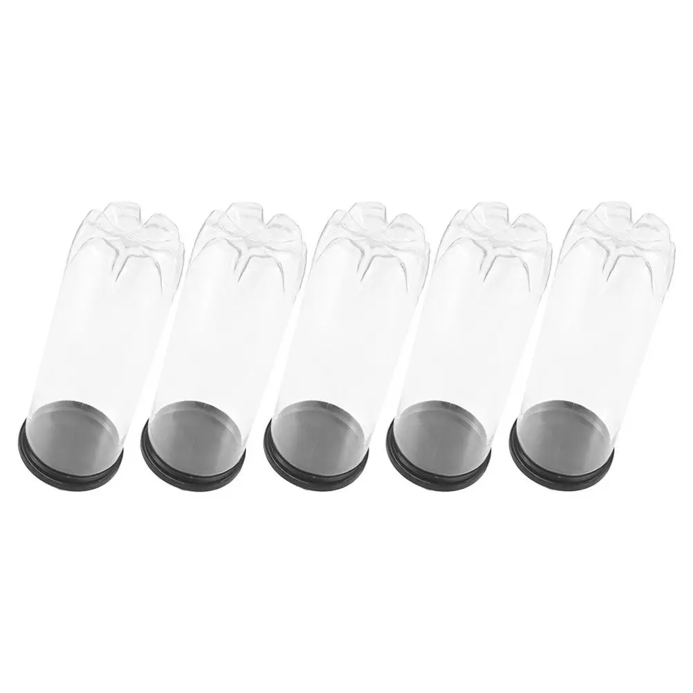 

5Pcs Wear-Resistant Tennis Ball Storage Bottle Clear PVC Balls Container Multi-Scenario Tennis Organizer Portable Sports Supply