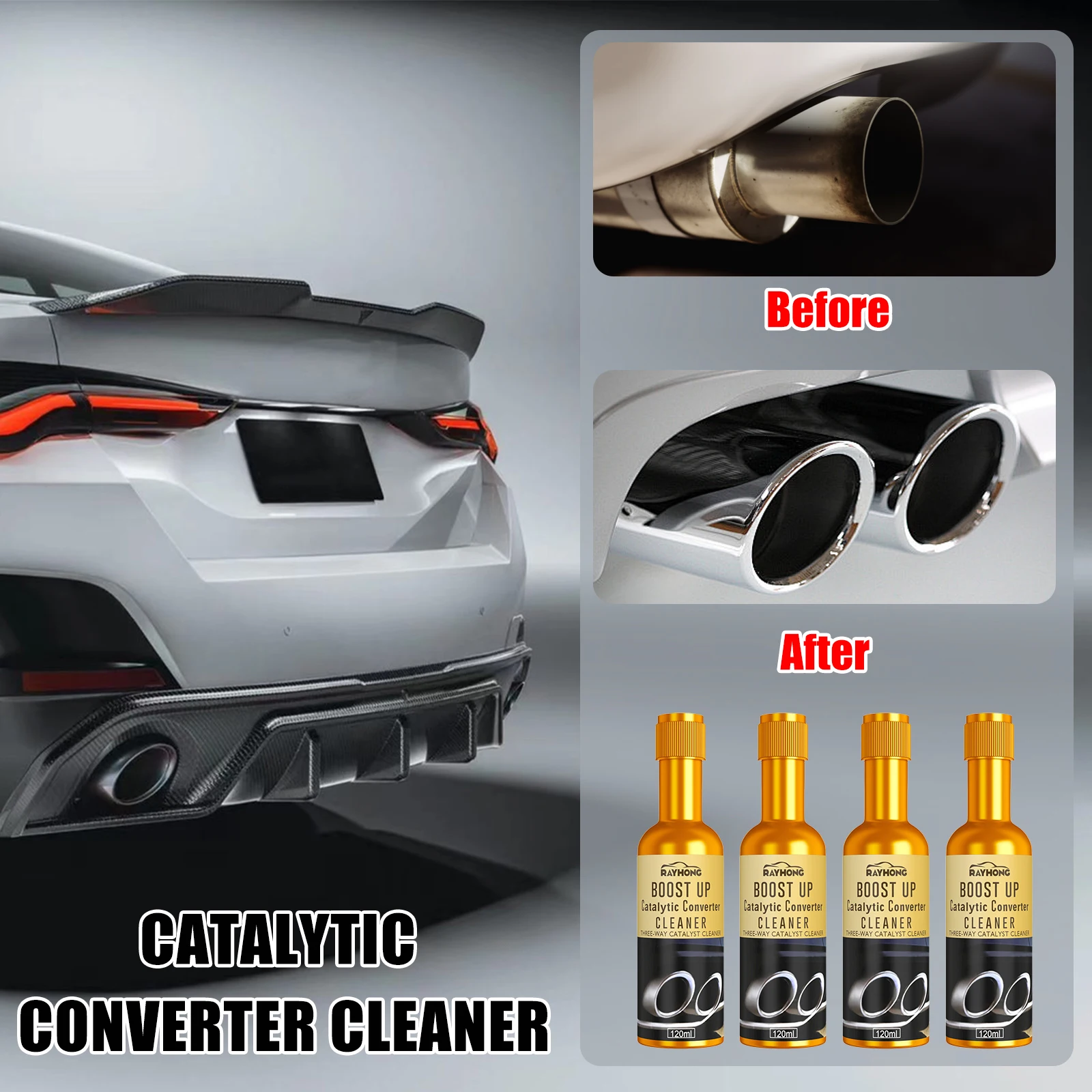 1/2/4/8 Pcs Car Engine Catalyst Converter Cleaners Automobile Engine CSV Cleaning Accelerators Anti-wear Agent For Reduce Noise