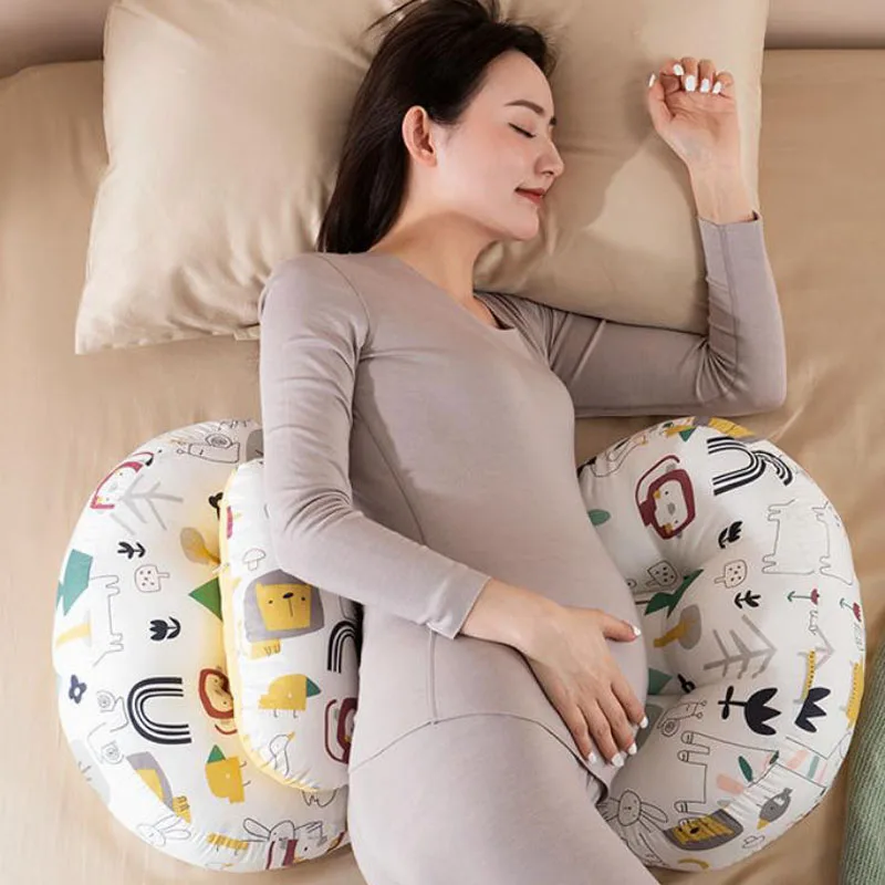 

Adjustable Width U-shaped Abdominal Support Pregnancy Pillow Cotton Maternity Pillow Waist Protection Pregnant Women Pillow