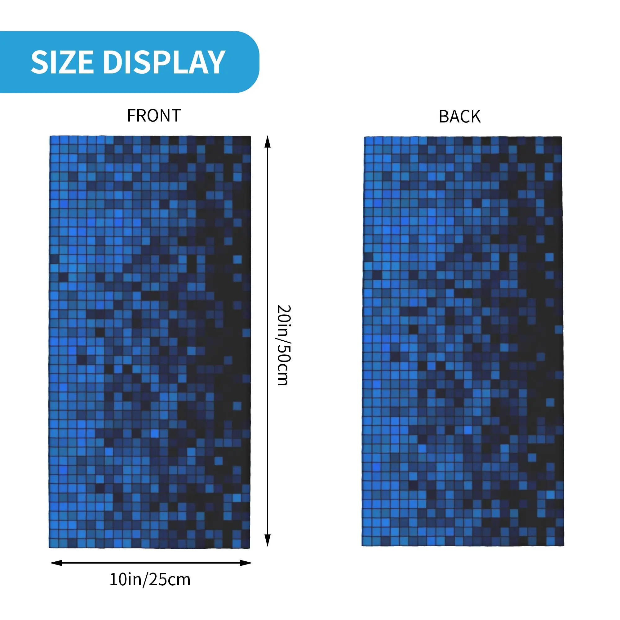 Blurry (11) Bandana  Cover Club Digital Camouflage  Wrap Scarf   Multi-use  Unisex Winter  Neckerchief