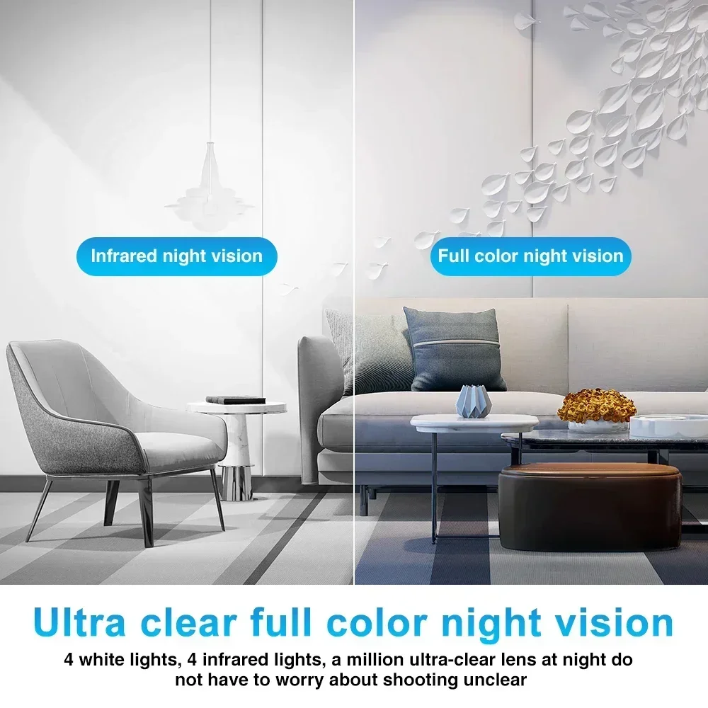 2.4G WiFi Cameras IP Camera 360° Rotate Anti-theft Monitor Security Surveillance Camera Auto Tracking Two Way Audio V360 Camera