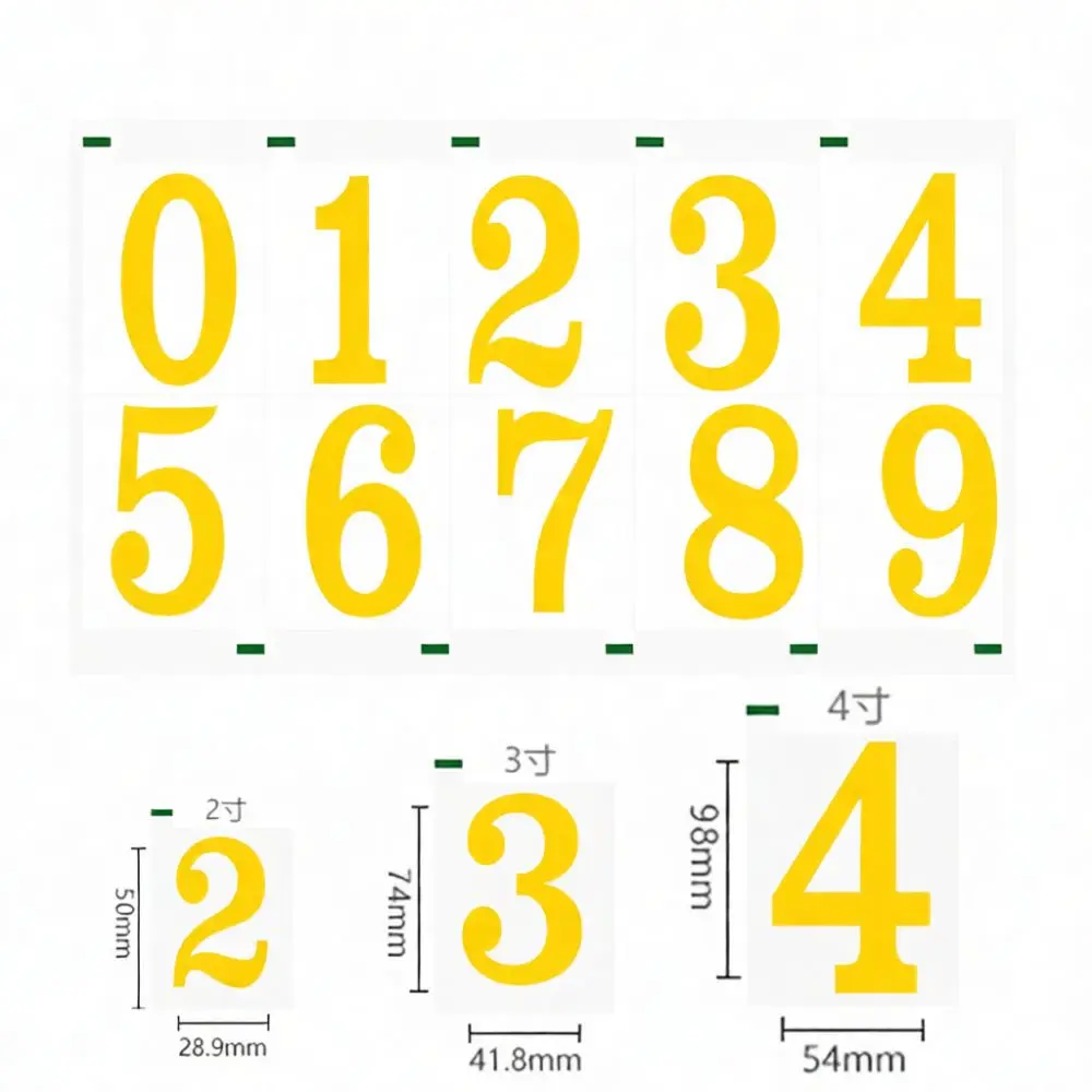 Outdoor Adhesive Number Stickers Waterproof Vinyl Decals Reflective Labels For Mailbox Door Address Signs Durable Signage Kit