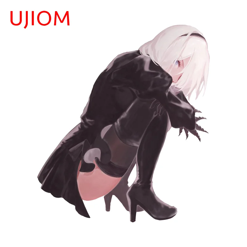 UJIOM Cool 2B Gaming Wall Sticker NieR Cute Monitor Stand Waterproof Vinyl Decal Fashionable Game Room Decoration Accessories