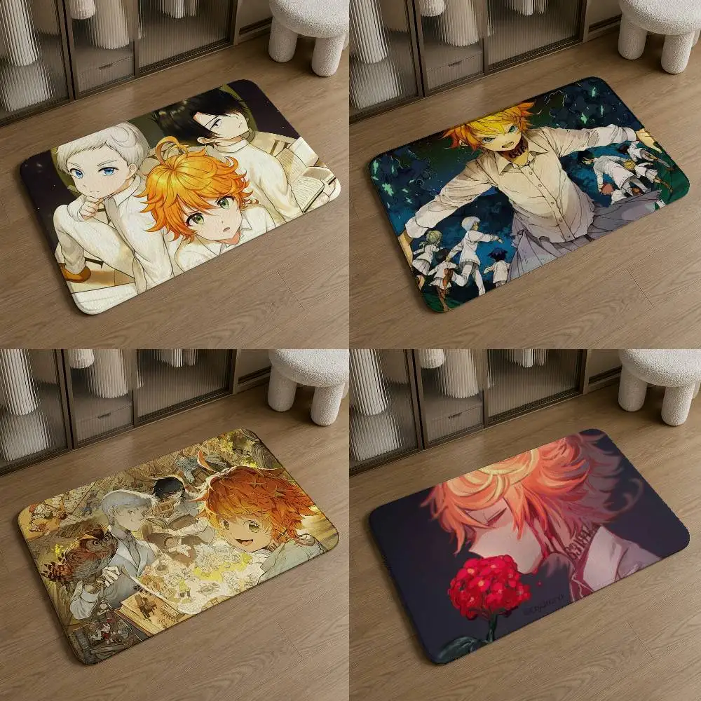 The Promised Neverland  Pattern Soft Washable Non-Slip Doormat for Indoor and Outdoor Home Decor