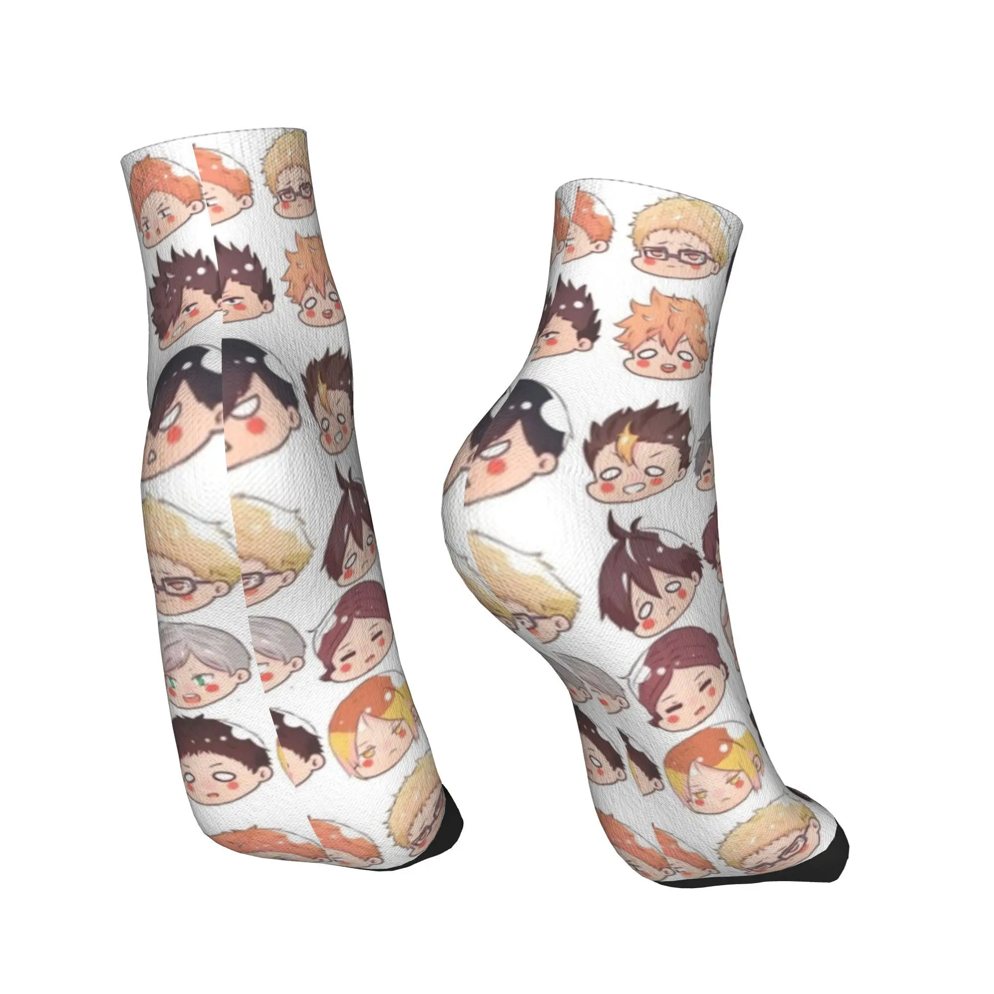 جميع المواسم Haikyuu تشيبي رؤساء الجوارب Harajuku سوبر لينة الرياضة الأوسط جوارب أنبوبية لينة جوارب غير رسمية للرجال النساء الهدايا