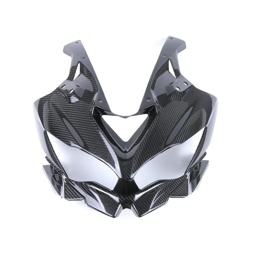 For Kawasaki ZX25R 2020 2021 2022 ZX4RR Carbon Fiber Motorcycle Front Fairing Headlight Cover Guard Accessories Accessories