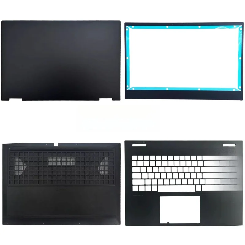 New For HP OMEN 16 Series 16-WF 16-U 16-WD TPN-C167 LCD Back Cover Palmrest Bottom Case Laptop Replacement Parts