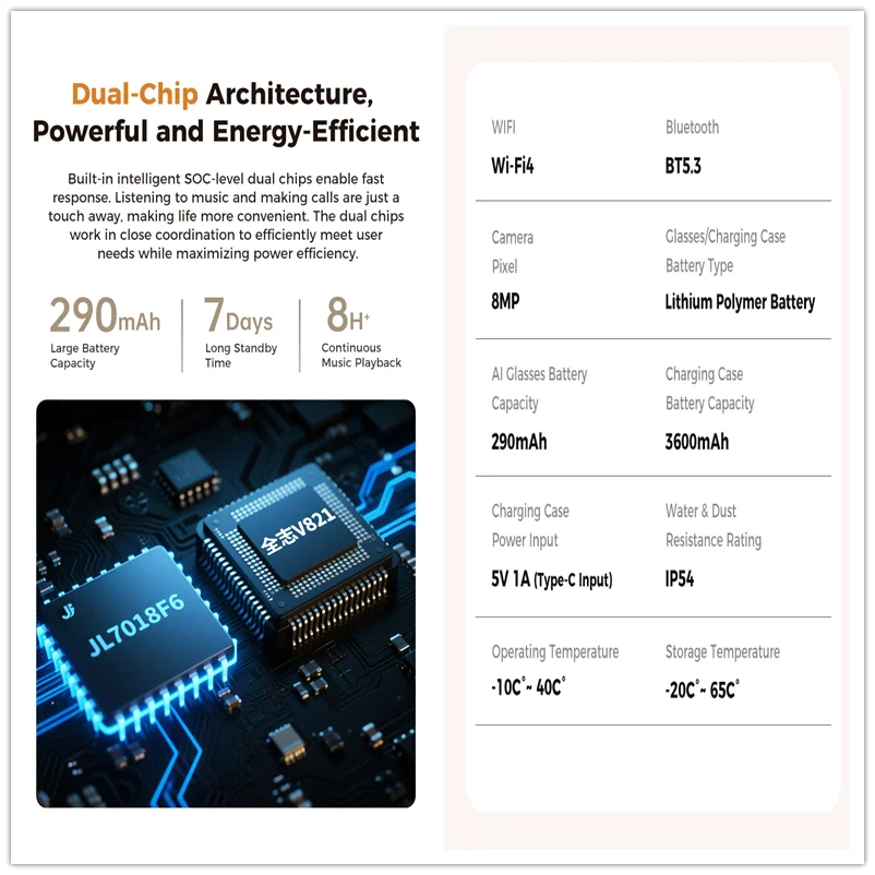 4K AI كاميرا ذكية النظارات الشمسية 800 واط بكسل ChatGPT ترجمة التحكم الصوتي واي فاي بلوتوث HD1080P اطلاق النار نظارات ذكية
