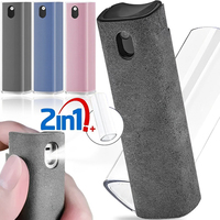 6in1 Microfiber Screen Cleaner Spray Bottle for Mobile Phone Ipad Computer Microfiber Polish Cloth Wipe Cleaning Glasses Wipes