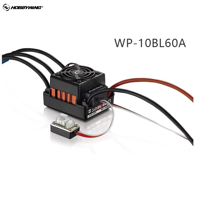 HOBBYWING QuicRun WP10BL60A WP8BL150 3-6S Wodoodporny Bezszczotkowy Bezczujnikowy Regulator Obrotów ESC do Ciężarówek 1/8 i 1/10, Monster Trucków