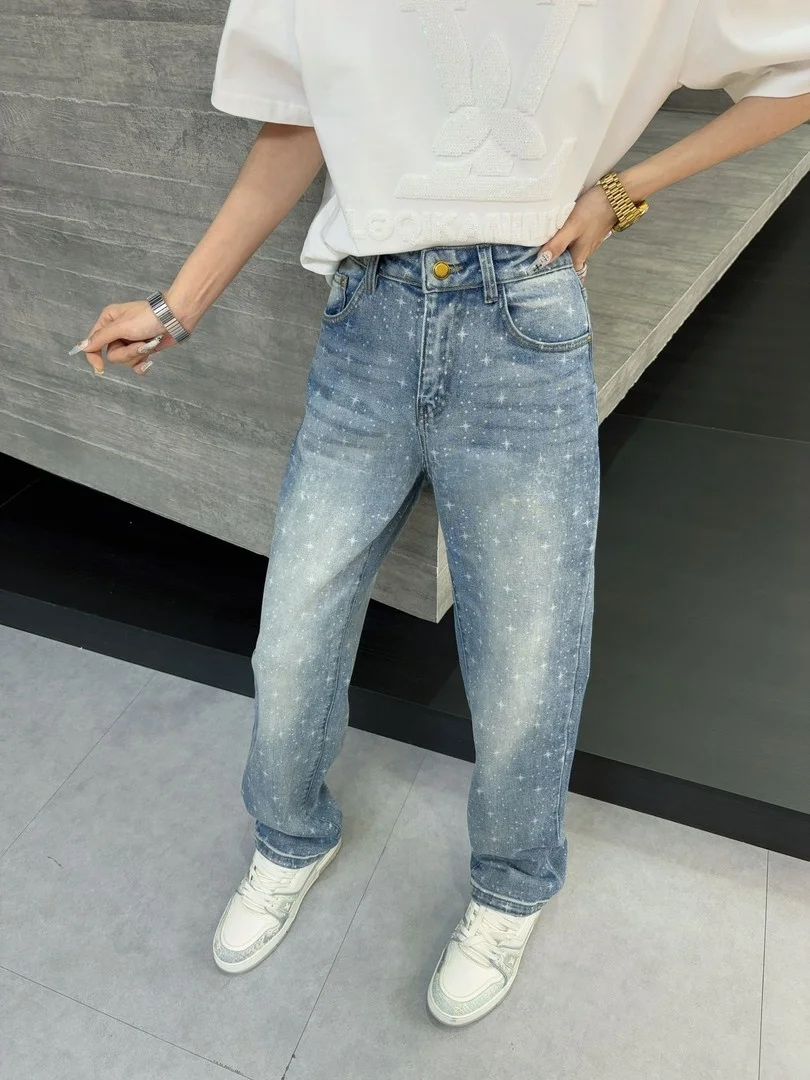 

Ретро-джинсы в американском стиле, синие, мужские, модные, свободные, прямые, повседневные, длинные брюки, осень-зима, новинка, прямой крой