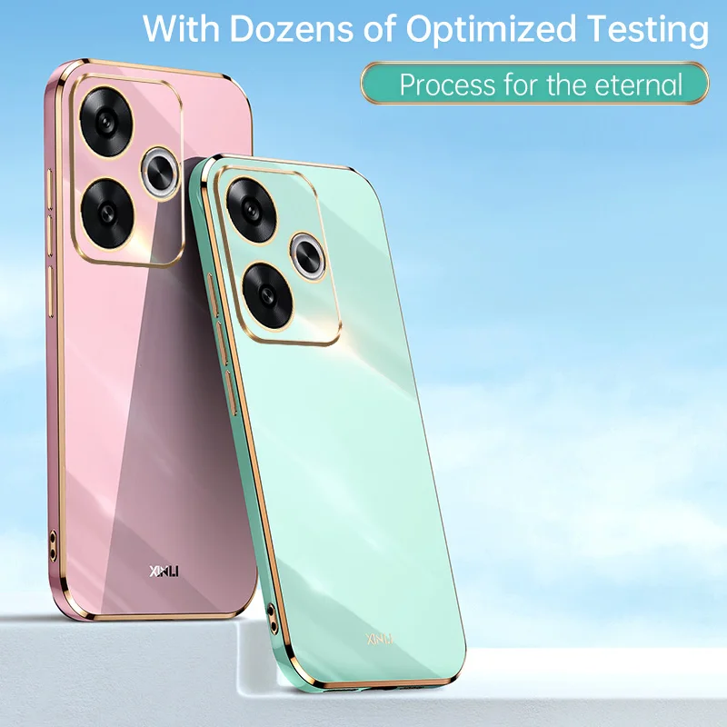 Casing pelindung kamera untuk Xiaomi Poco F4 F5 F6, casing pelindung TPU lembut kualitas tinggi anti-sidik jari untuk Xiaomi Poco F5 F6 Pro