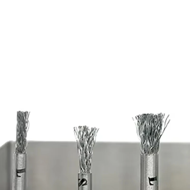 6pcs Titanium Implant Cleaner Brush Set Peri-Implantitis Maintenance Stainless Steel 420 Non-Magnetic Debridement