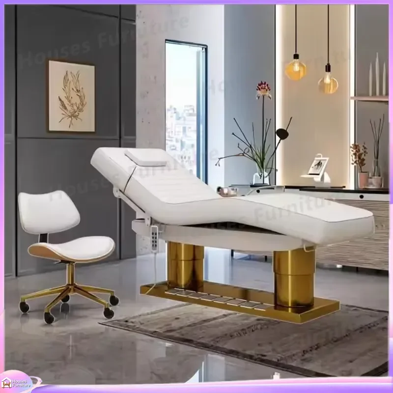 For Beauty Bed Facial Spa Massage Table Adjustable Salon Furniture Multifunctional Medical Aesthetic Micro Plastic