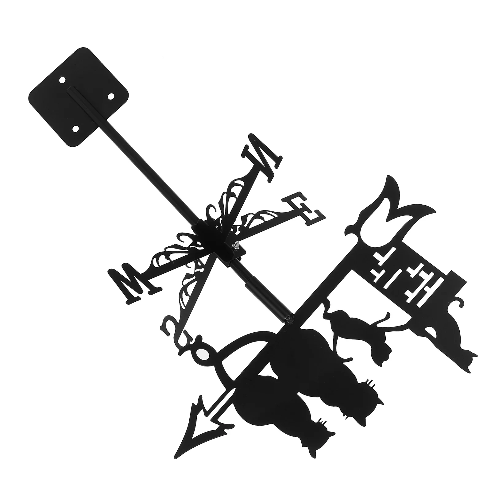 

Outdoor Weather Vane Metal Farmhouse Roof Mount for Ornaments Light Luxury Signs Patio Iron Decorative