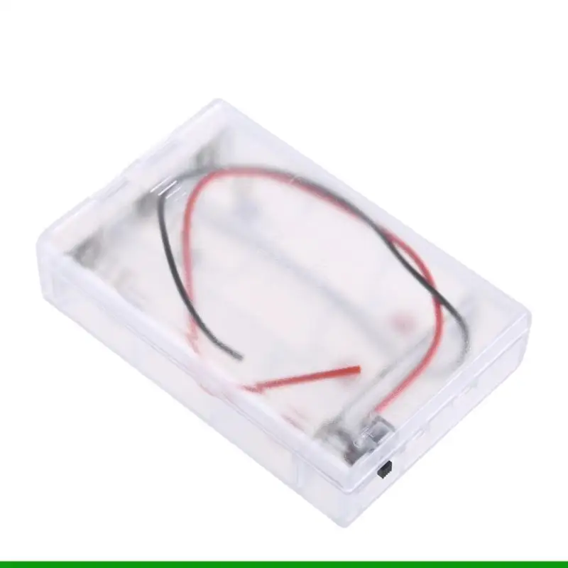 U55C 14cm Extended Wire 18650 Battery Container Case 3 Unit Parallel with Spring for Surveillances Camera