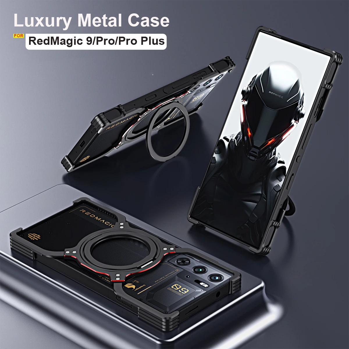 Luxury Metal Case for ZTE nubia Red magic Redmagic 9 Pro 9Pro Plus