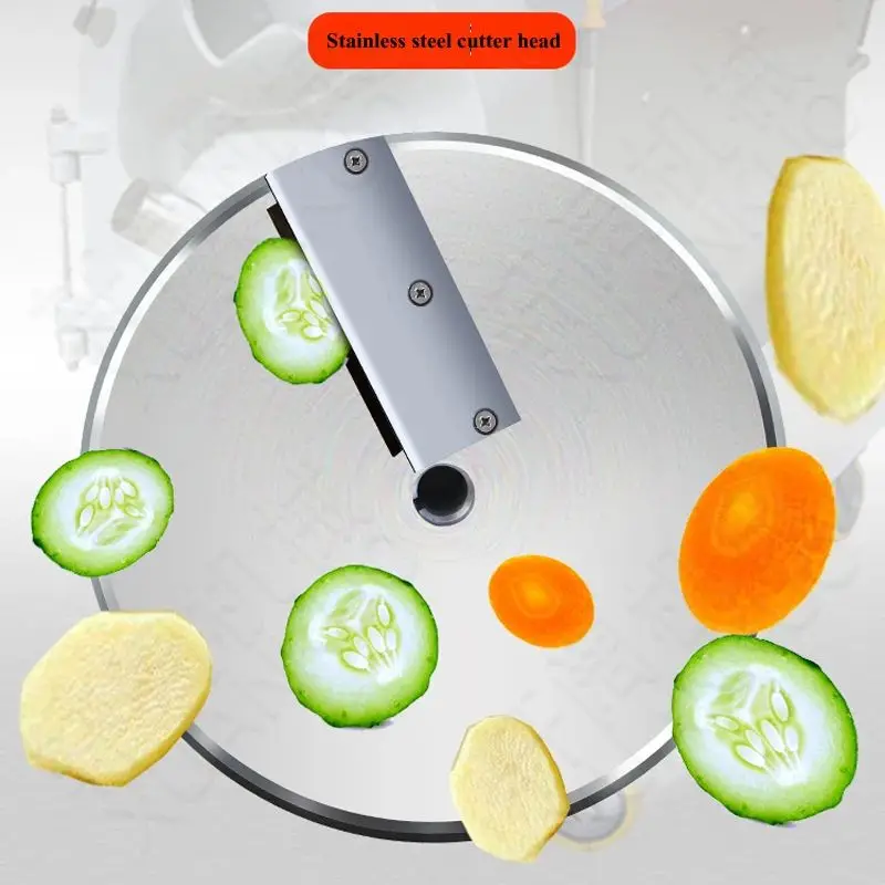Multi-Functional Electric Vegetable Cutter Stainless Steel French Fries & Fruit Processing Machine