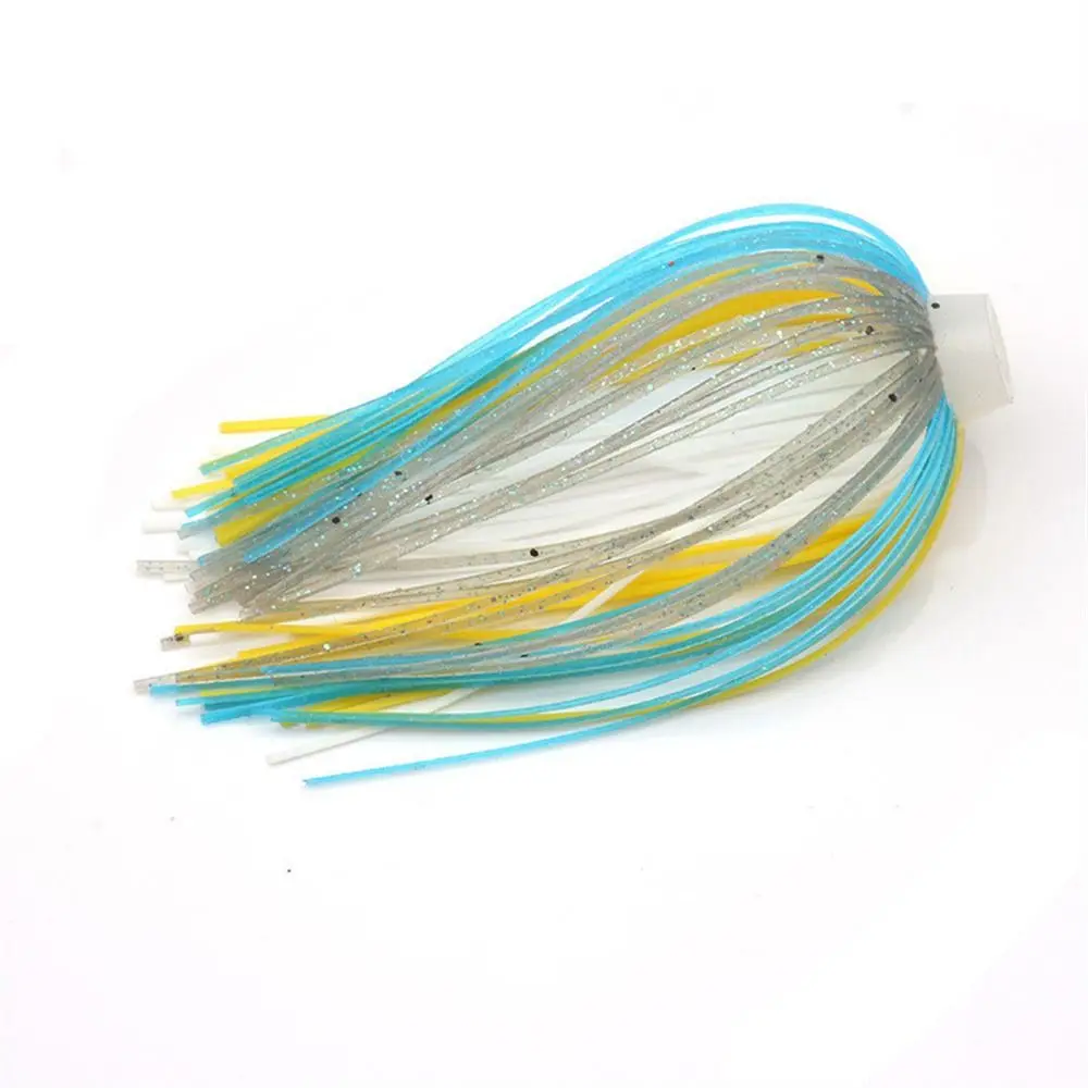 

Fish Tackle 88 Strands Silicone Skirts Elastic Soft Umbrella Sensation Skirts Bass Jigs 64mm Buzzbaits Spinner Jigging Lure