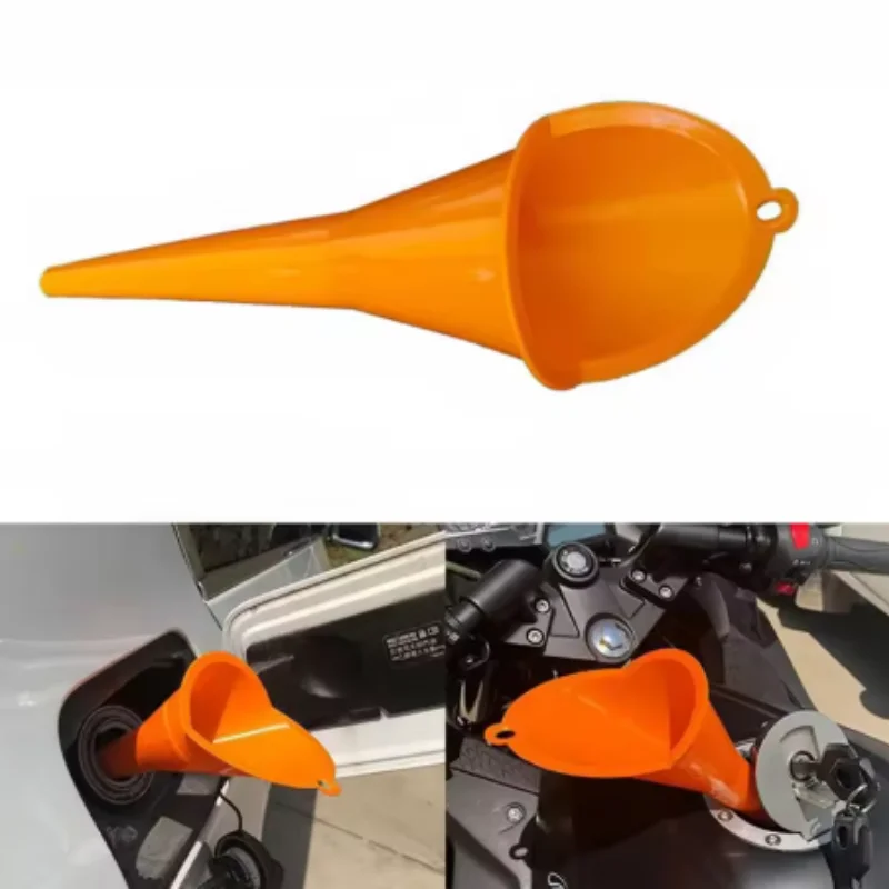 S/L Long Stem Plastic Funnel for Car splastic funnel Gasoline Engine Oil change Additive Motorcycle Farm Machine Funnel