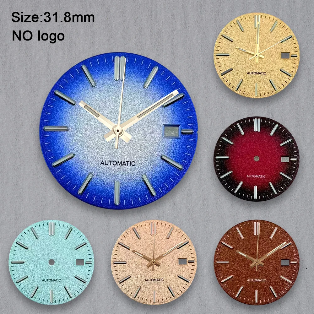 31.8mm No Logo Watch  Oak Dial For NH35 Movement Custom Logo Watch Dials Hands Case Accessories Repair Tools