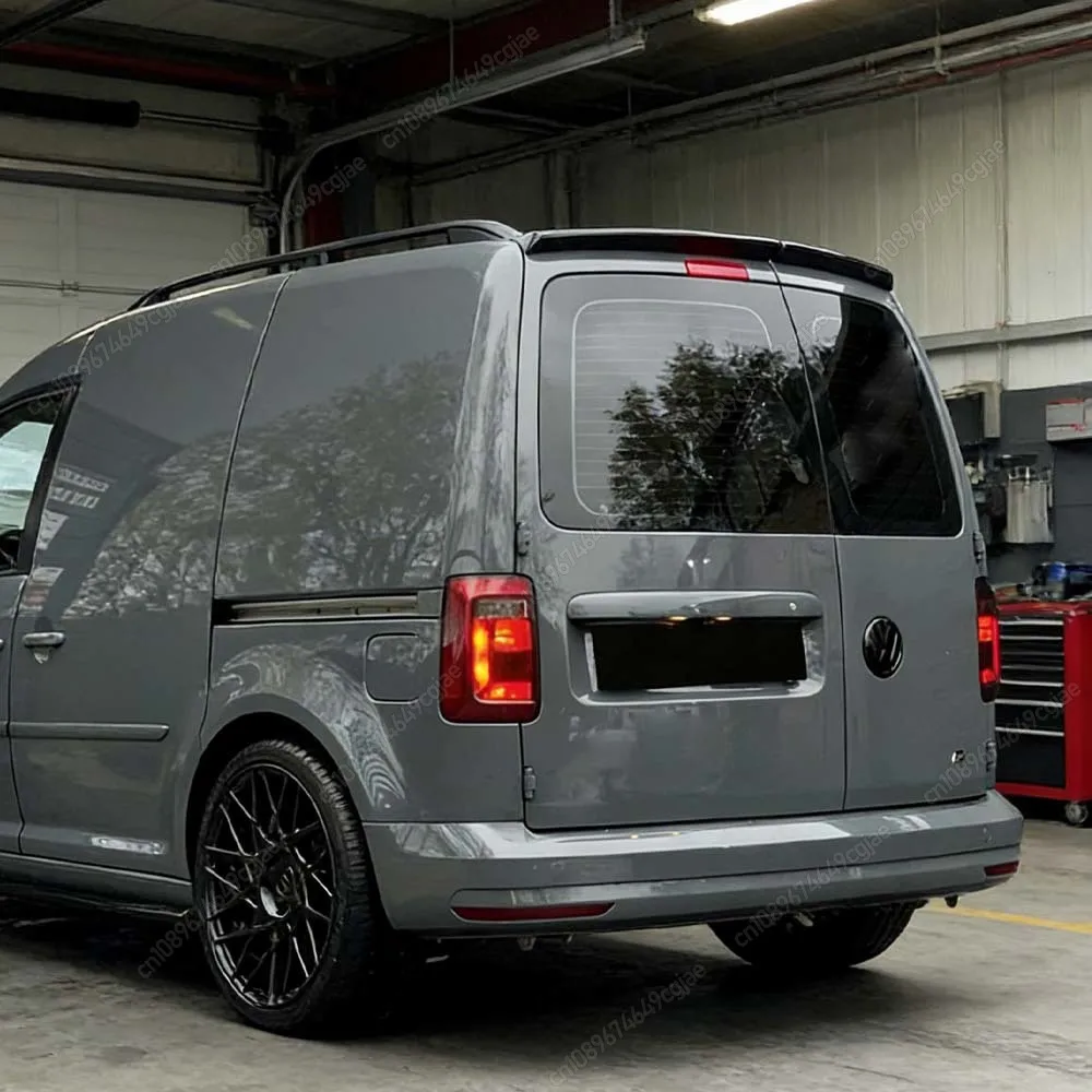

Car Rear Roof Spoiler Wing Rear Trunk Spoiler Wing ABS Gloss Black Bodykit For VW Caddy Double Door 2005-2018 Accessories Tuning