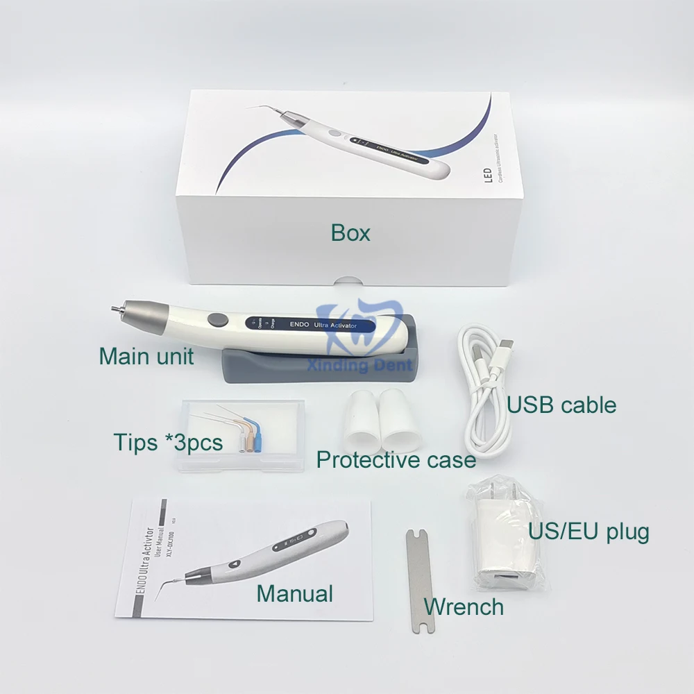 Dental Cordless LED Ultrasonic Activator Wireless Endo Ultra Activator For Endodontic Root Canal Irrigation Dentistry Tools