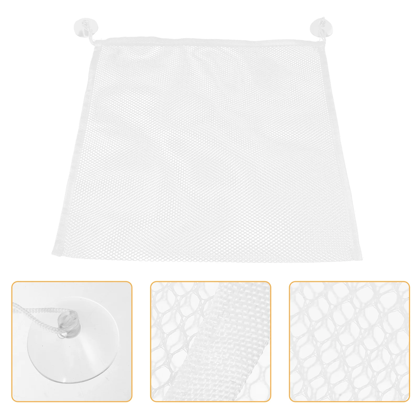 37 X37cm Net Storage Bags for Toys Bath Container Bathroom with Hooks Take Child