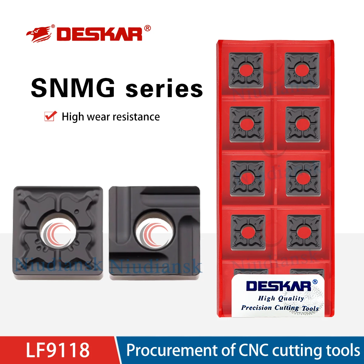 

SNMG120404 SNMG120408 TM R-S L-S LF9118 CNC Lathe Square Shape Outer Circle Cutting Insert Turning Tools Processing Steel Parts