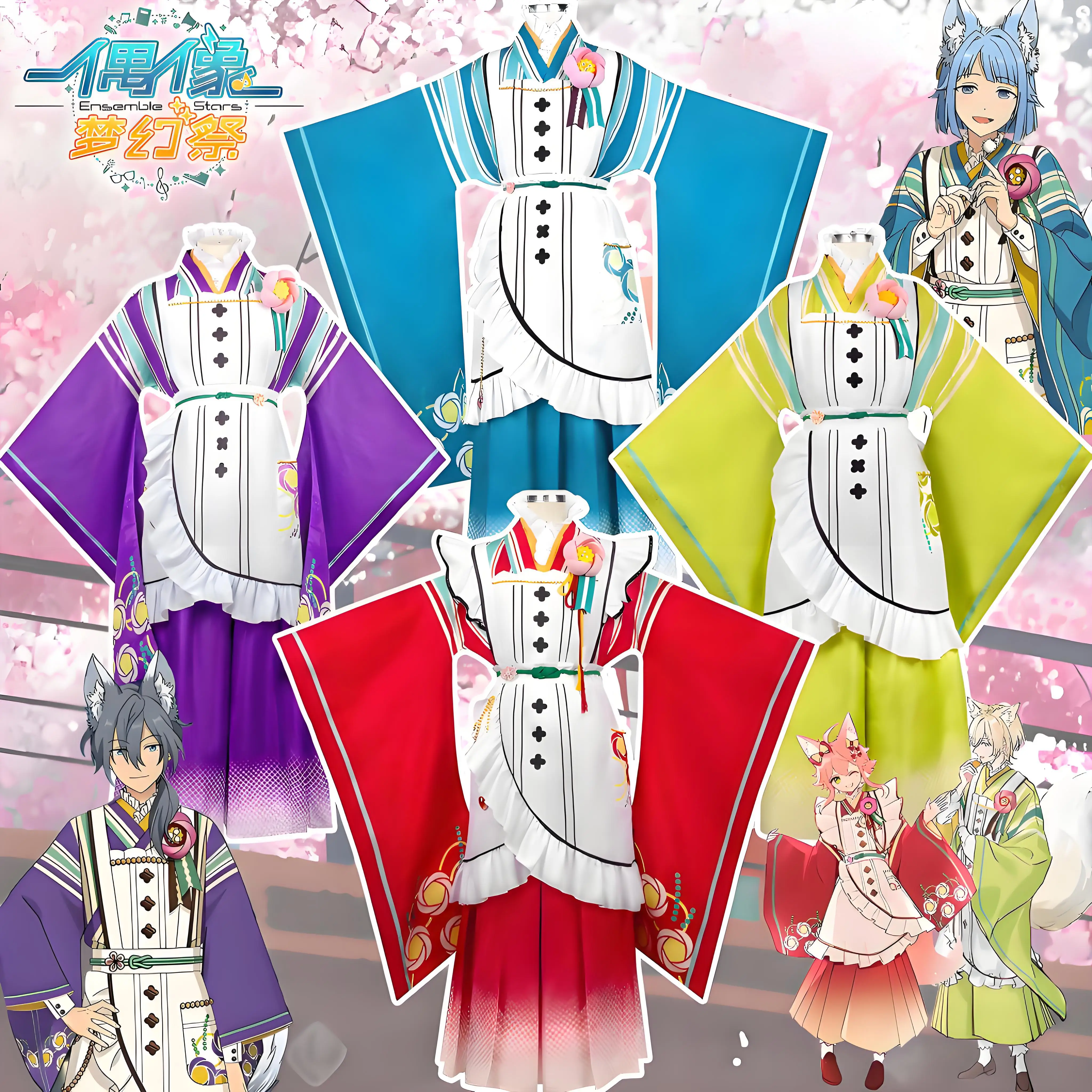 

Ensemble Star Role Playing Costume Custom Size Tori Himemiya Tenshouin Eichi Shiina Niki Shino Hajime Role Playing