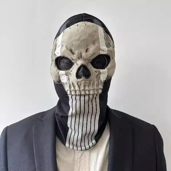 للجنسين هالوين الرعب شبح الجمجمة قناع نداء الواجب MW2 اللاتكس القبعات خوذة تأثيري أداء حفلة تنكرية الدعامة تأثيري #3